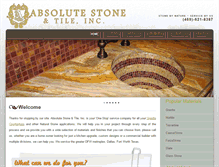 Tablet Screenshot of absolutestoneusa.com